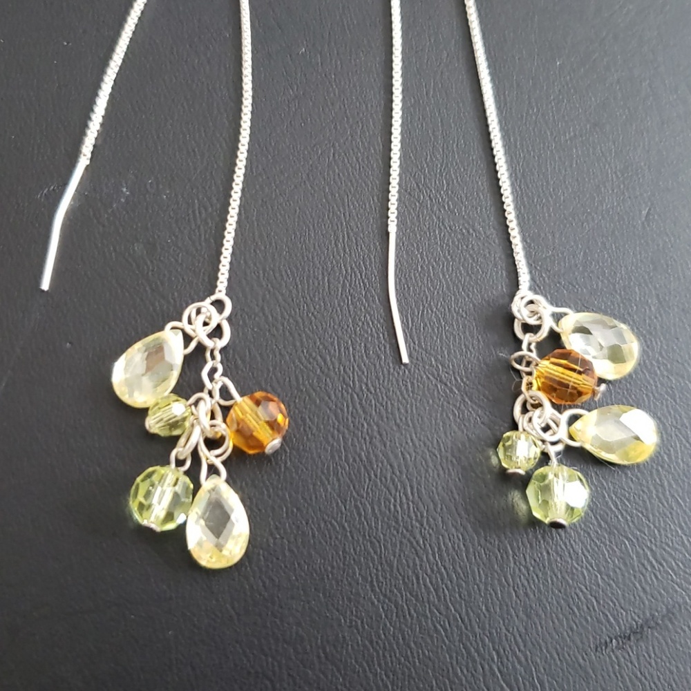 Long Dangling Earrings - image 3